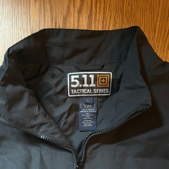 5.11 Tactical Black Windbreaker Jacket - Picture 2 of 3